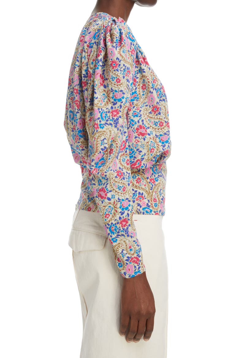 Zarga Floral Stretch Silk Blouse, Alternate, color, MULTICOLOR 99MU