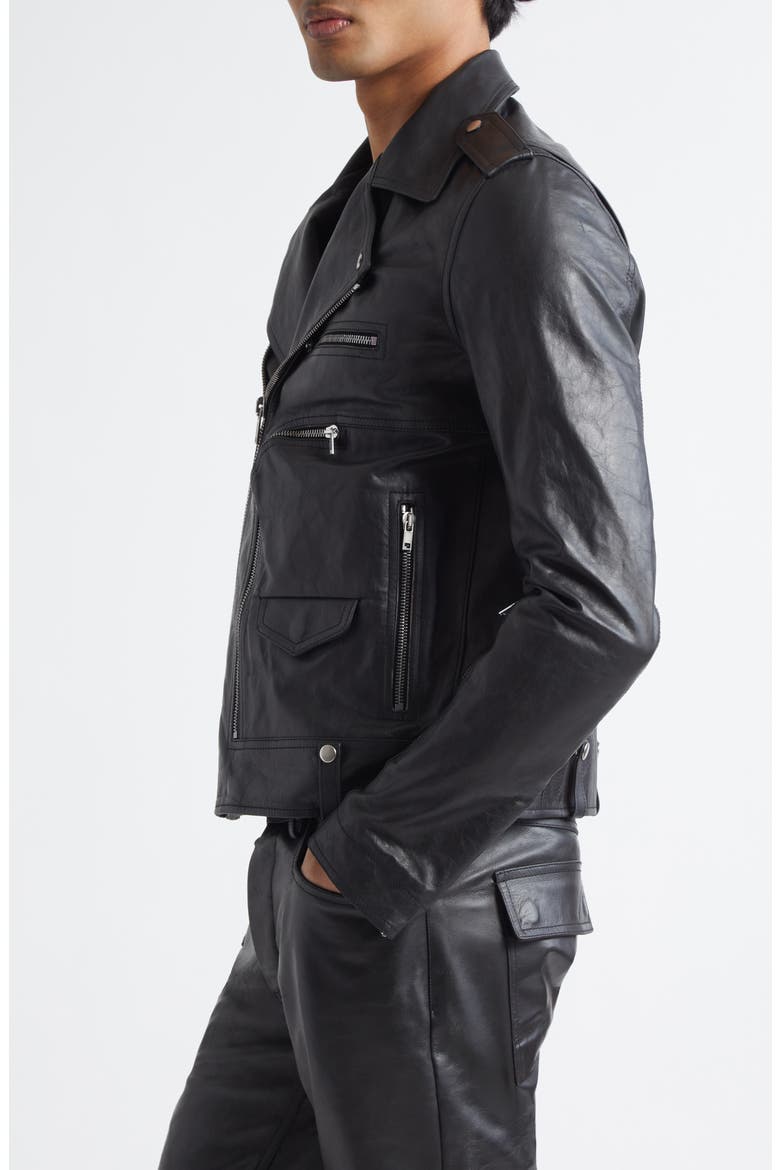 Hollywood Bauhaus Stooges Leather Jacket, Alternate, color, BLACK