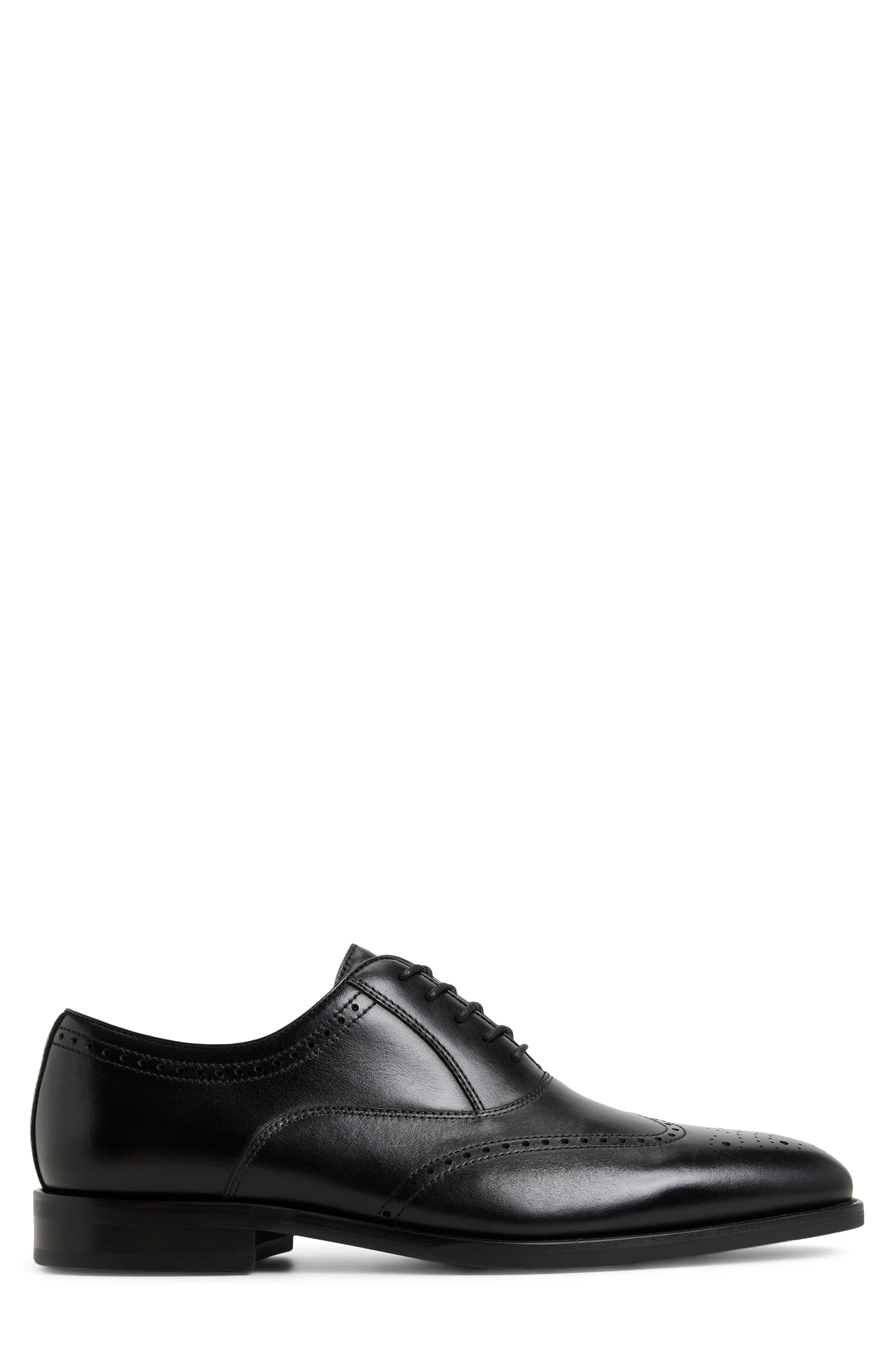 Brooks Brothers Macarthur Wingtip Oxford, Alternate, color, Black