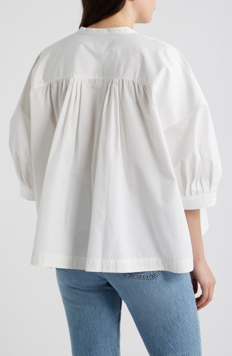 BOSS Bollana High-Low Pullover Top, Alternate, color, Bright White