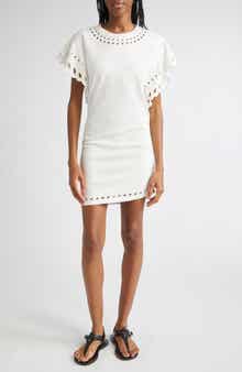 Orlane Eyelet Trim Cotton Dress