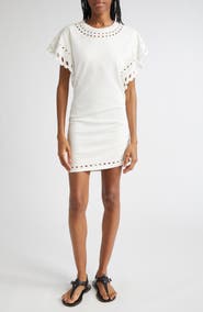 Isabel Marant Étoile Orlane Eyelet Trim Cotton Dress