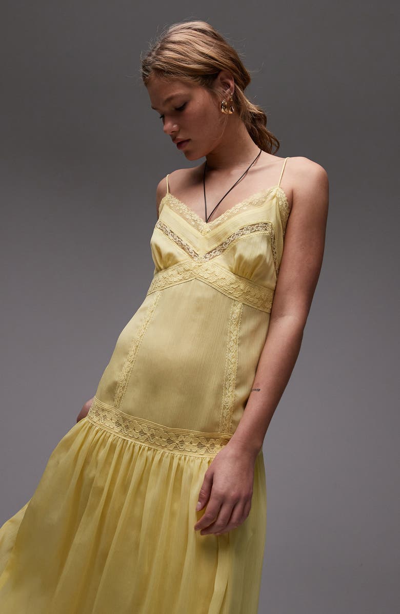 Lace & Chiffon Maxi Slipdress