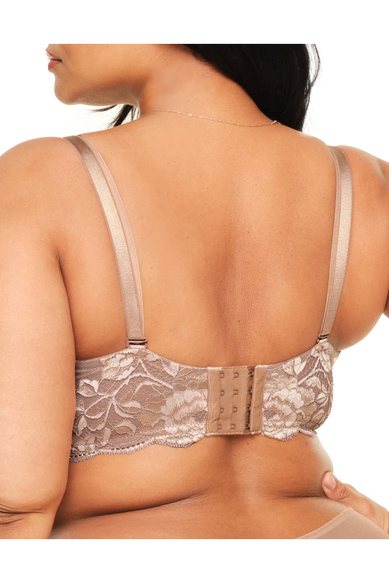 Lyza Push Up Balconette Bra, Alternate, color, Medium beige