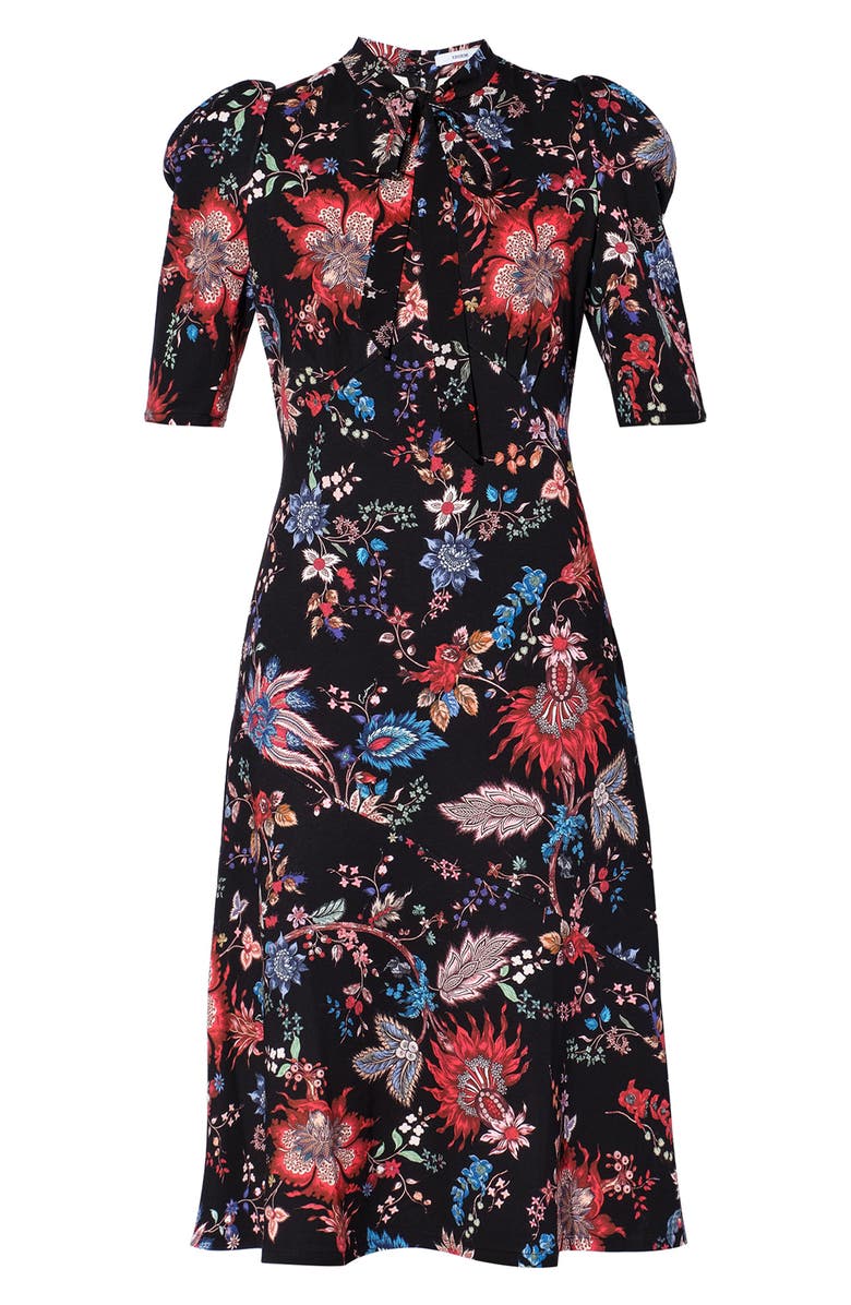 Erdem Norene Floral Print Midi Dress, Alternate, color, 