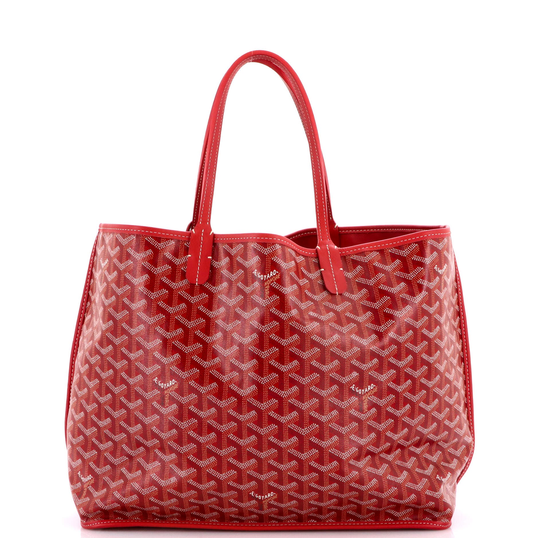 Anjou Reversible Tote Coated Canvas PM, Main, color, Red