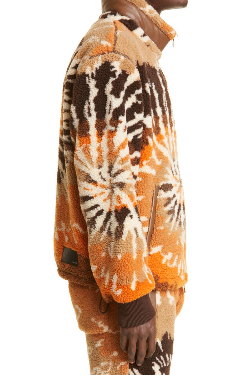 AMIRI Tie Dye Fleece Track Jacket, Alternate, color,
