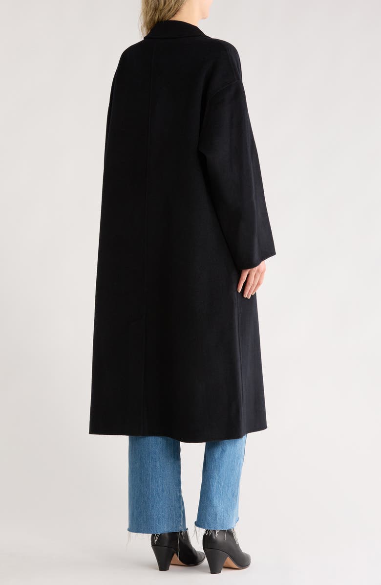 rag & bone Alba Wool Blend Coat, Alternate, color, Black