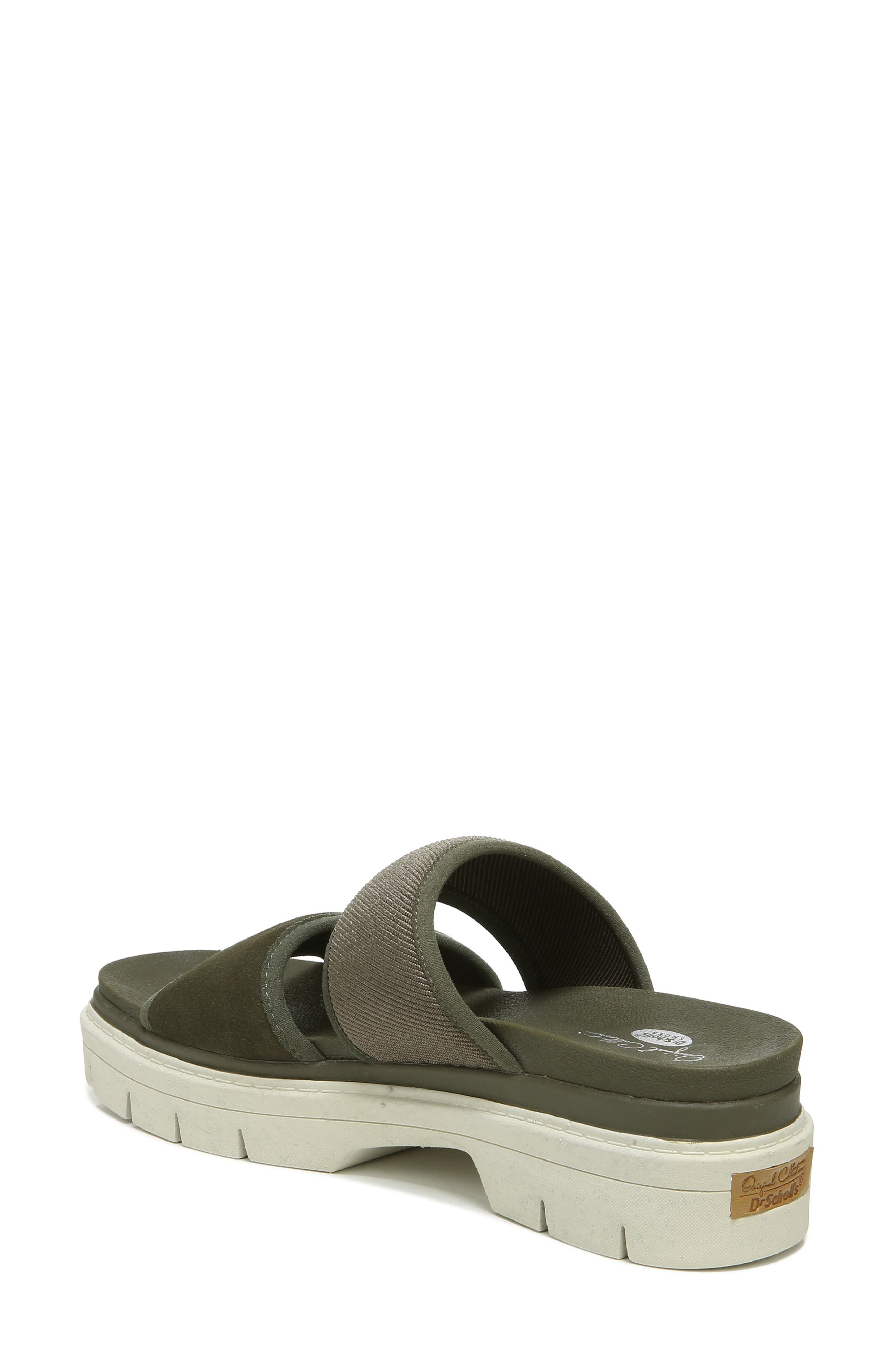 Terrain Platform Slide Sandal, Alternate, color, OLIVE