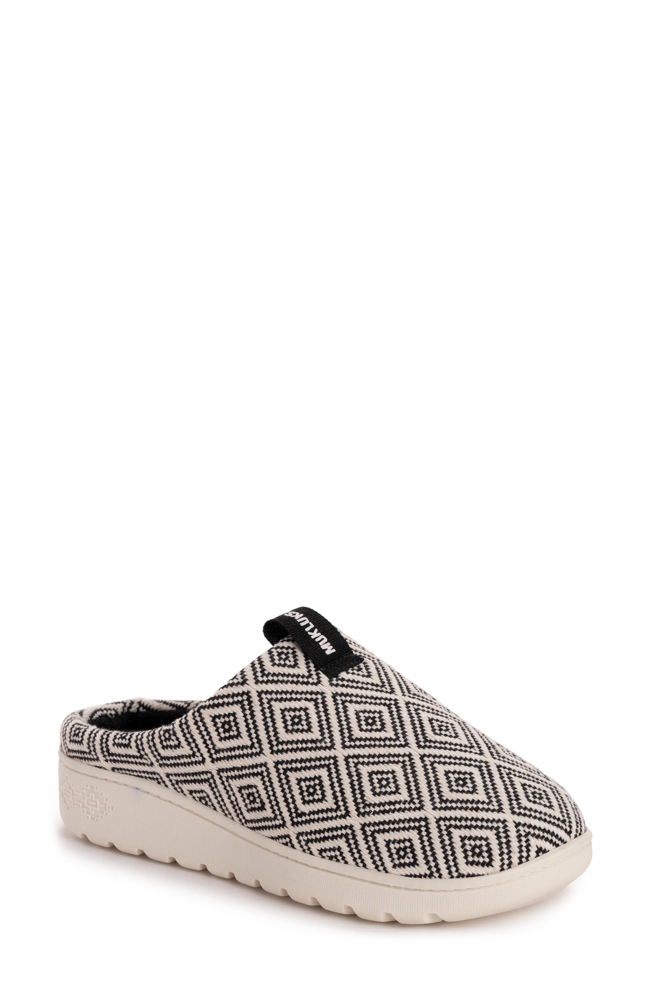 MUK LUKS Hailey Faux Shearling Clog Slipper, Main, color, 