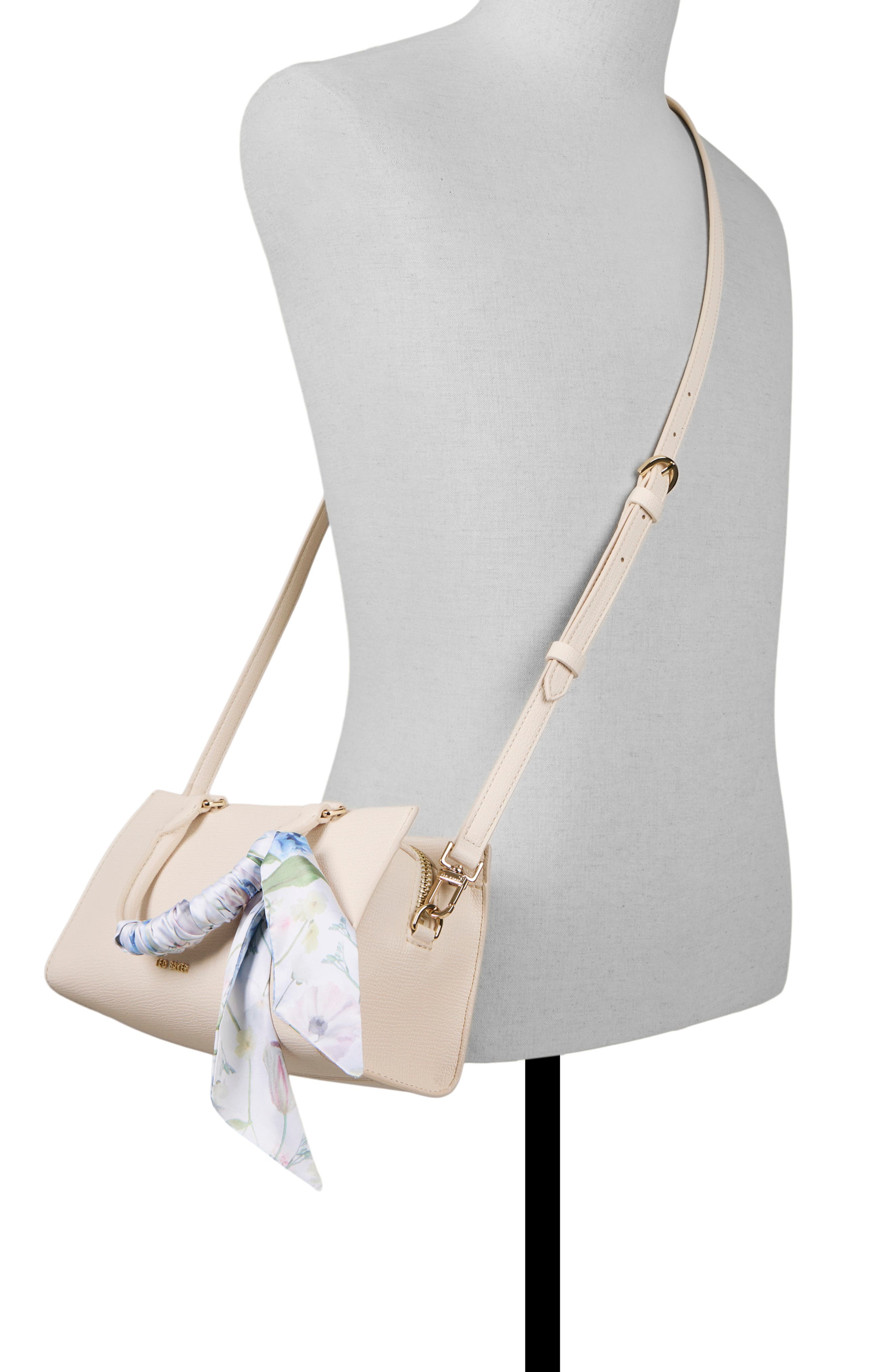 Farah Faux Leather Handbag, Alternate, color, ICE