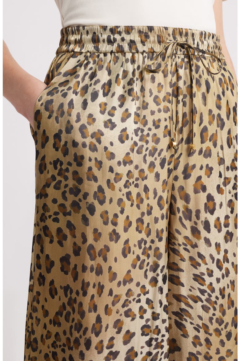 Print Ombré Wide Leg Pants, Alternate, color, BROWN MULTI