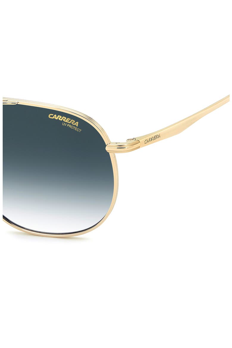 61mm Gradient Navigator Sunglasses, Alternate, color, GOLD/ BLACK RED/ DARK BLUE