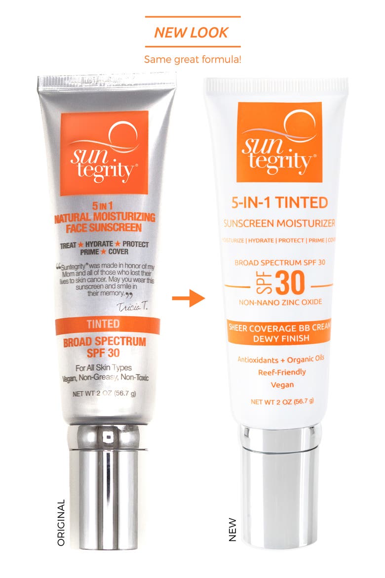 5-in-1 Tinted Moisturizing Face Sunscreen Broad Spectrum SPF 30, Alternate, color, 2- LIGHT
