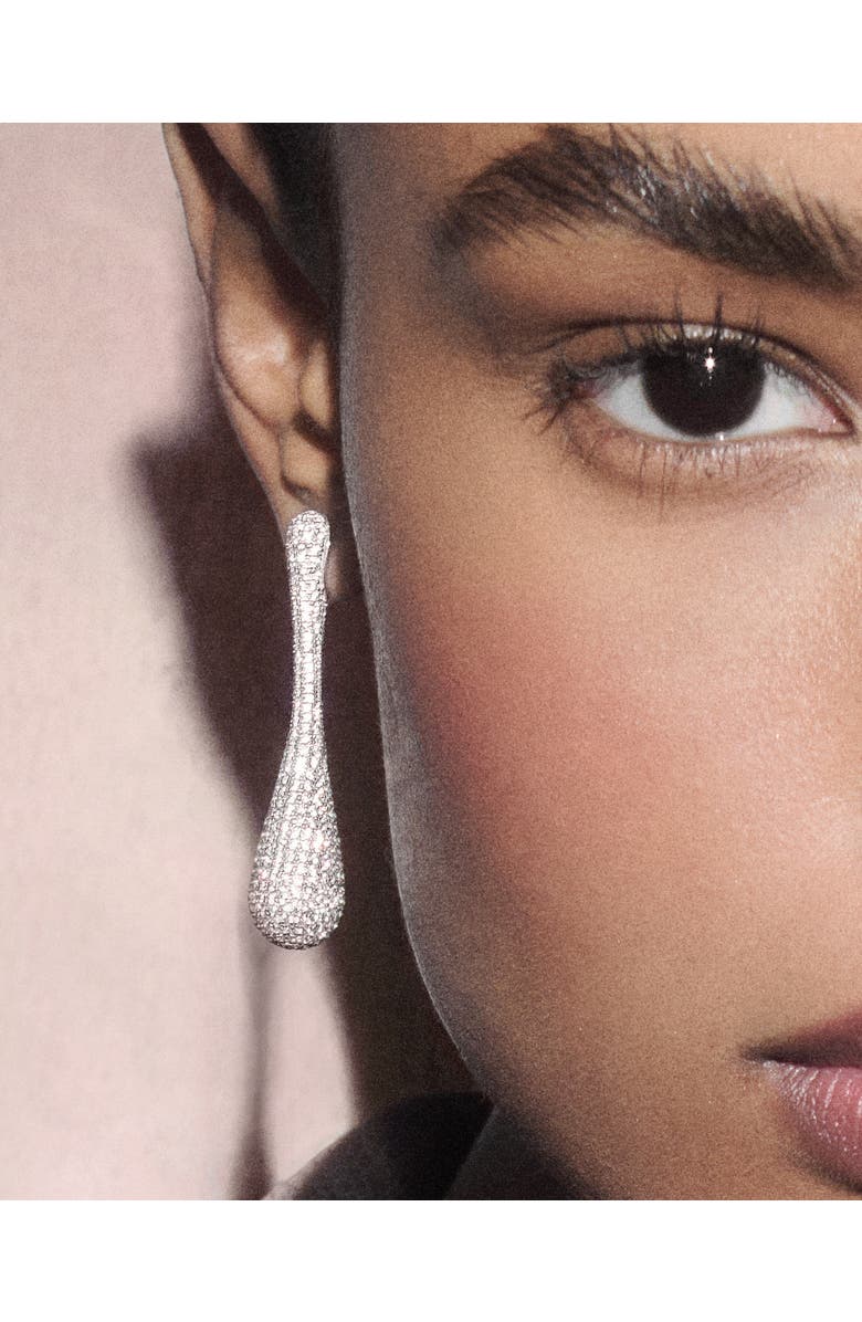 PDPAOLA Pavé Glacier earrings, Alternate, color, Pavé