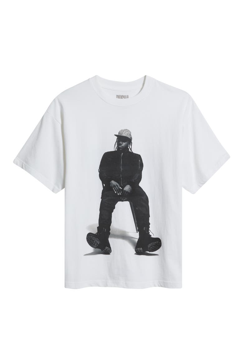 Oversize Pusha T My Name Is Graphic T-Shirt, Alternate, color, WHITE
