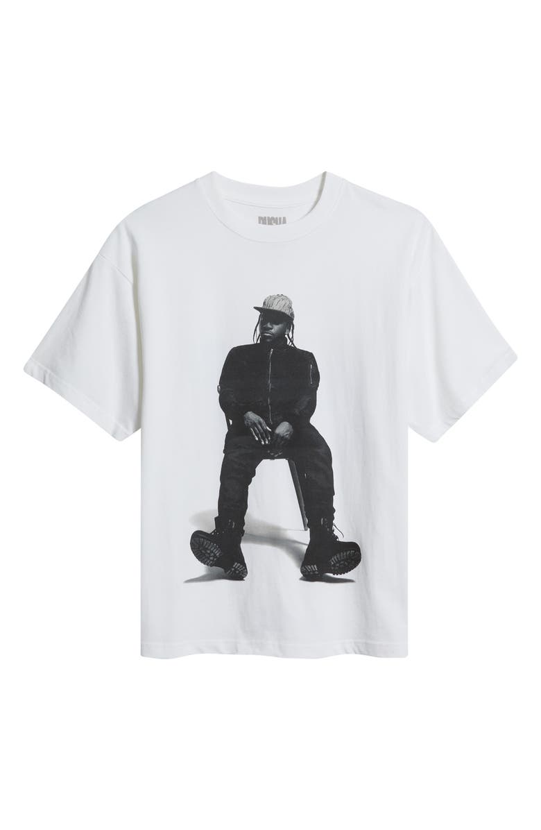 BRAVADO Oversize Pusha T My Name Is Graphic T-Shirt, Alternate, color, White