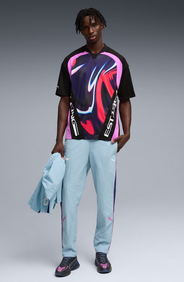 PUMA Formula 1<sup>®</sup> Lifestyle Short Sleeve Jersey, Alternate, color, Puma Black