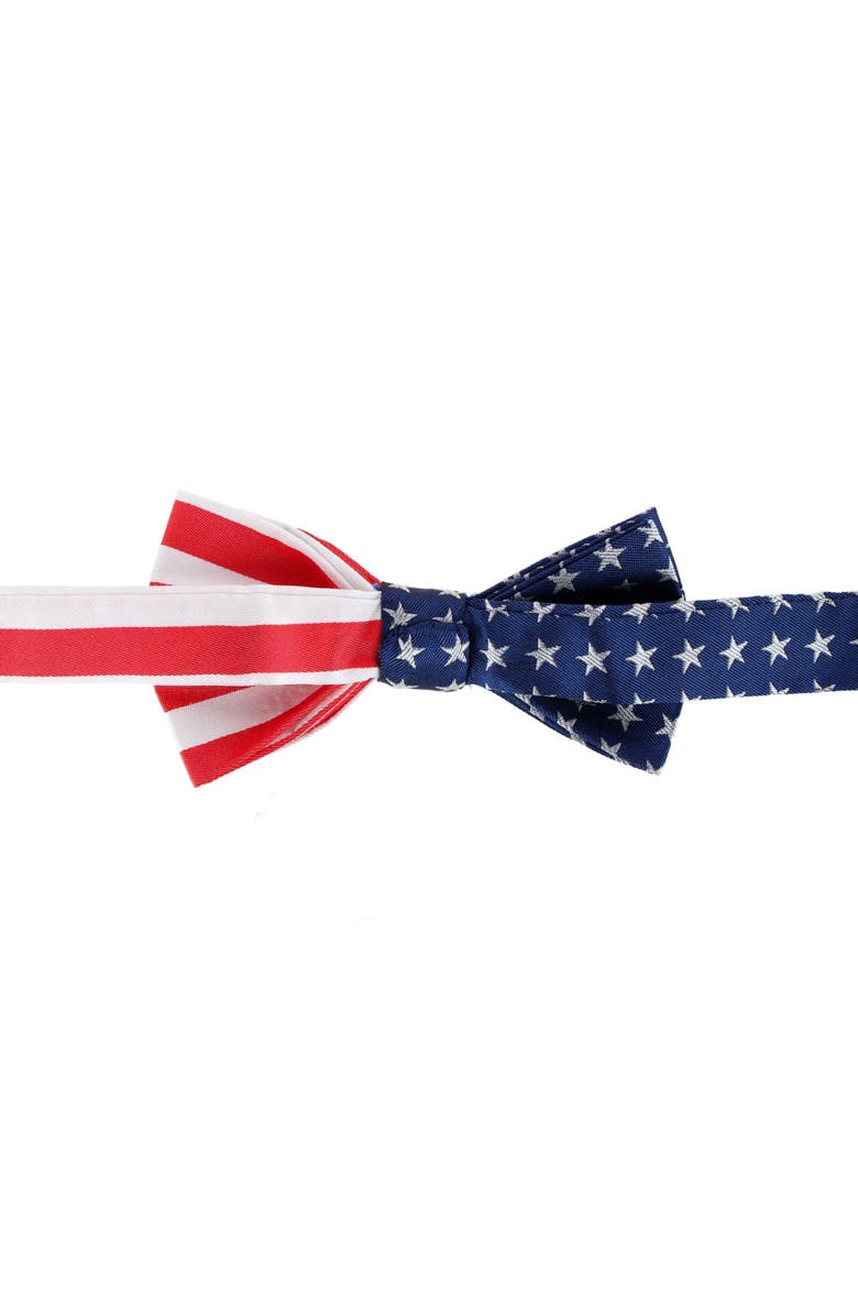 Trafalgar America's Old Glory Silk Bow Tie, Alternate, color, Red, White, And Blue