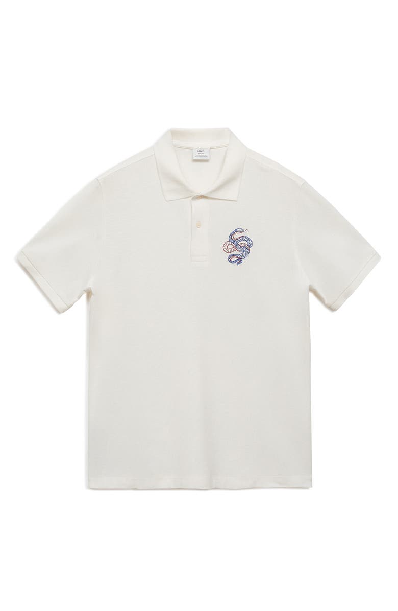 MANGO Embroidered Graphic Polo, Alternate, color,