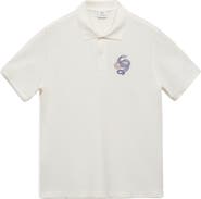MANGO Embroidered Graphic Polo