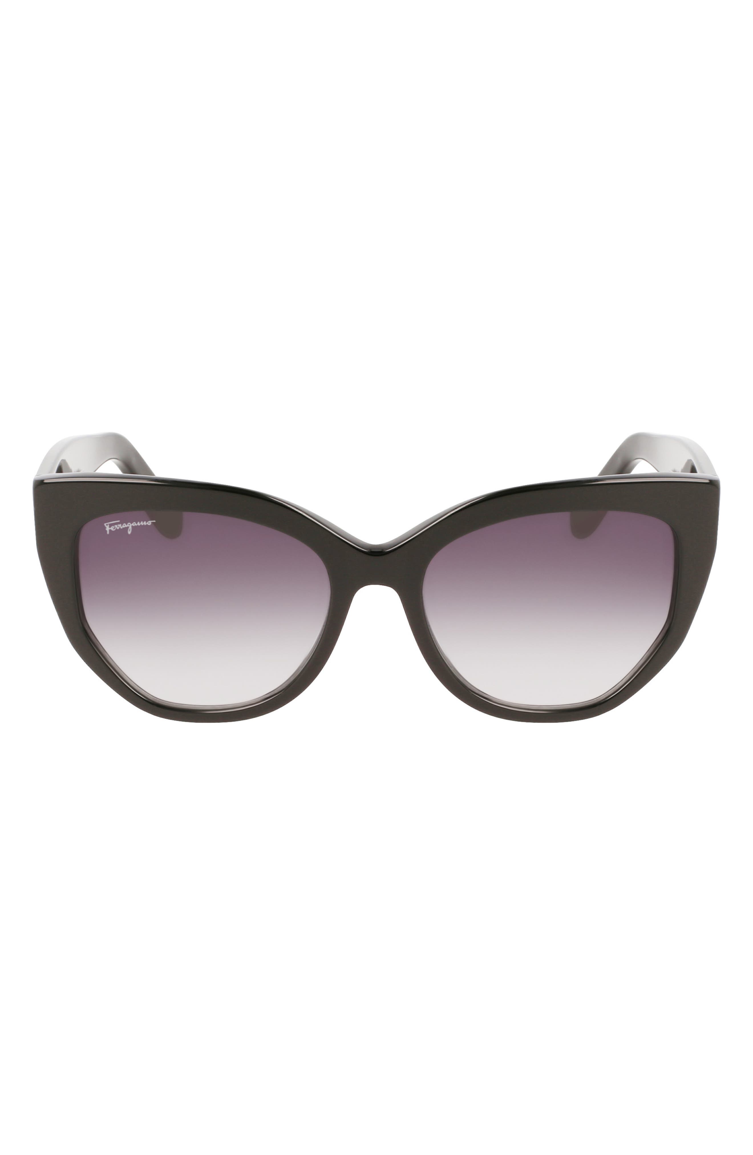 FERRAGAMO 56mm Gradient Cat Eye Sunglasses