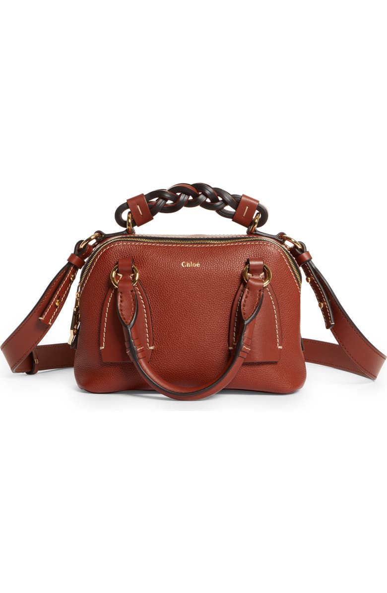 Chloé Small Daria Leather Top Handle Bag, Main, color,