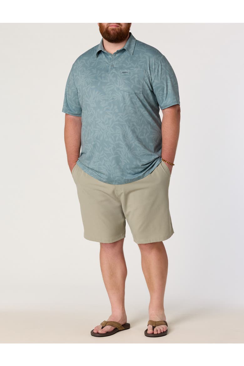 Big & Tall TRVLR Printed Performance Polo Shirt, Alternate, color, LEAD