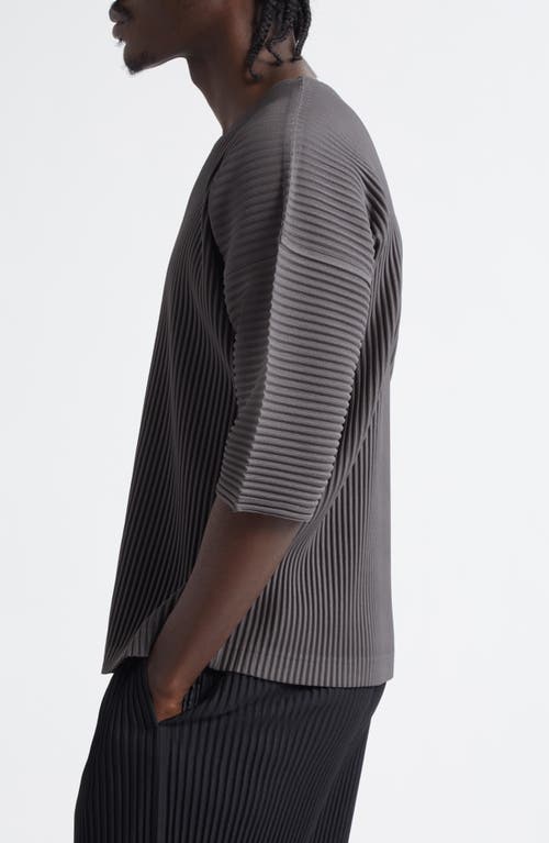 Issey Miyake Gray Monthly Color March T-shirt In Charcoal Gray