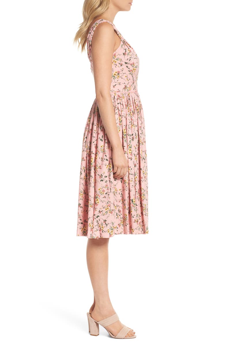 Gal Meets Glam Collection Sarah Floral Print Sundress, Alternate, color, 