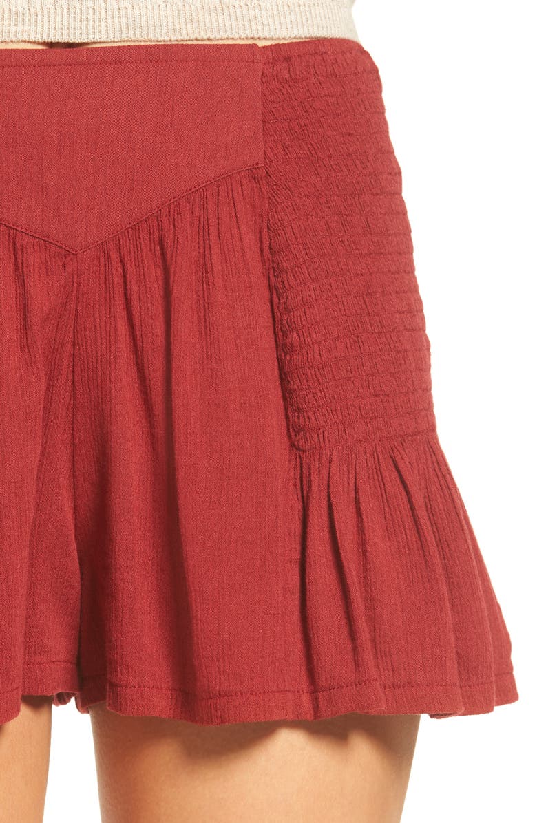 Sun & Shadow Smocked Shorts, Alternate, color, 