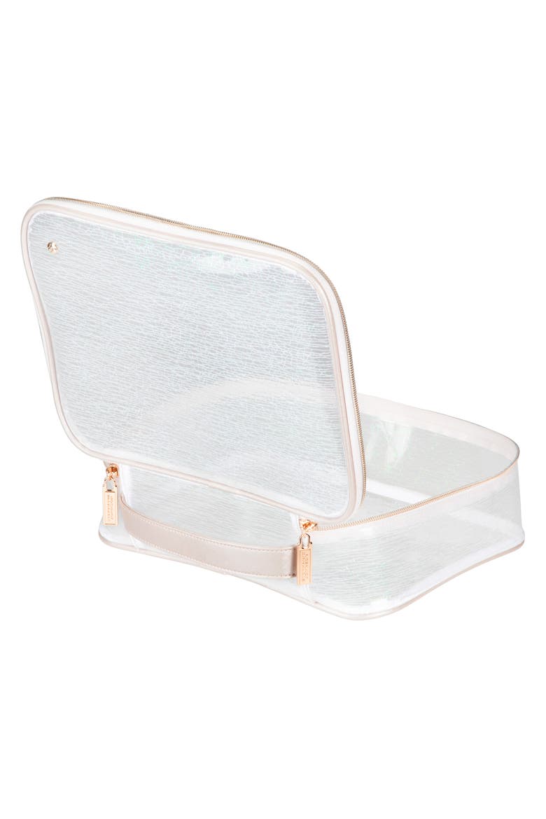 Claire Miami Dragonfly Jumbo Makeup Case, Alternate, color, NO COLOR