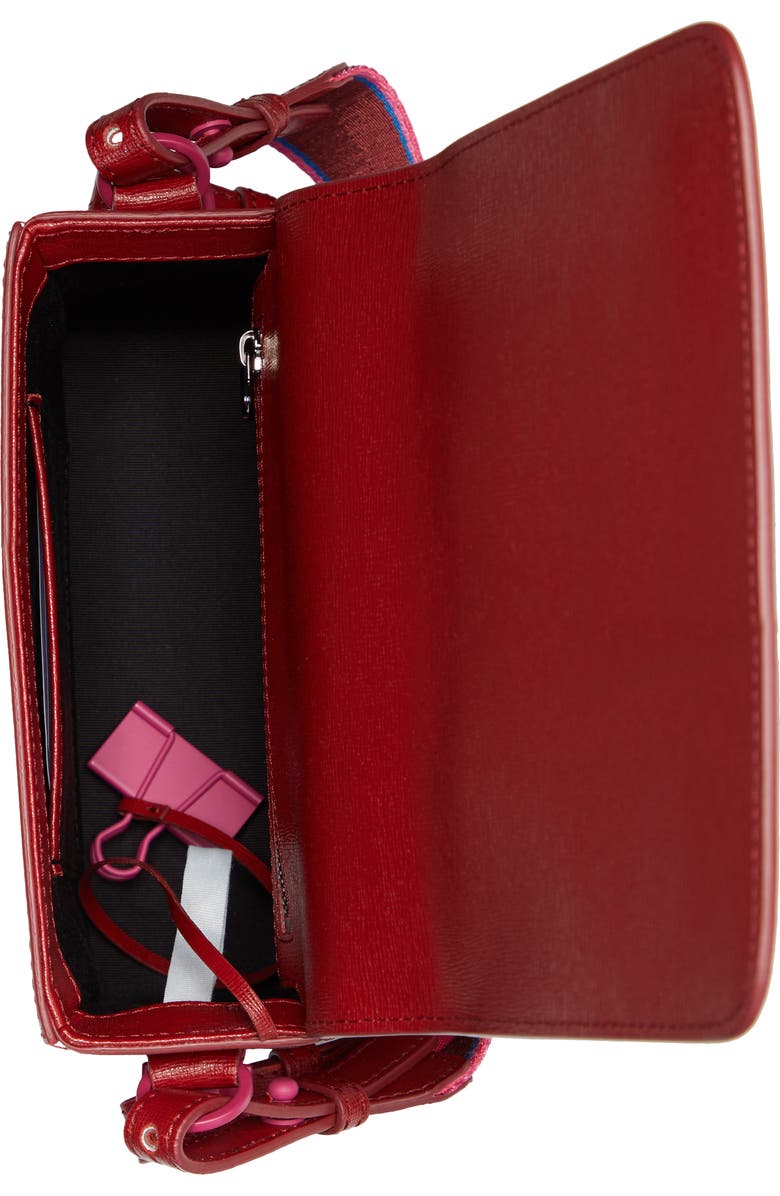 Off-White Diagonal Stripe Shoulder Bag, Alternate, color,