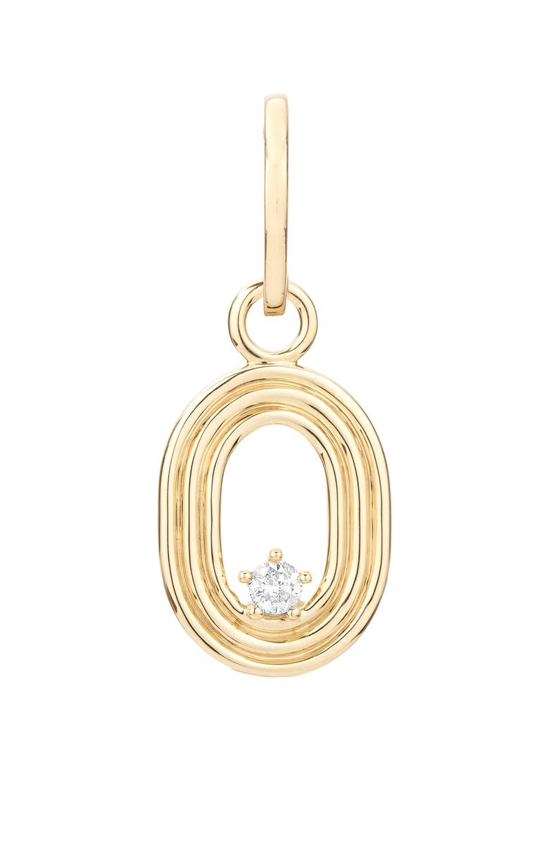 Adina Reyter Groovy Number Charm Pendant, Main, color, Yellow Gold/ Diamond-0
