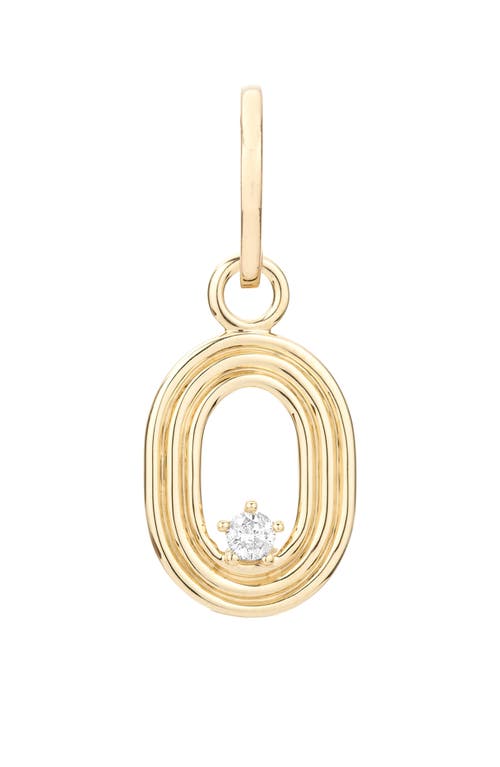 Adina Reyter Groovy Number Charm Pendant In Gold