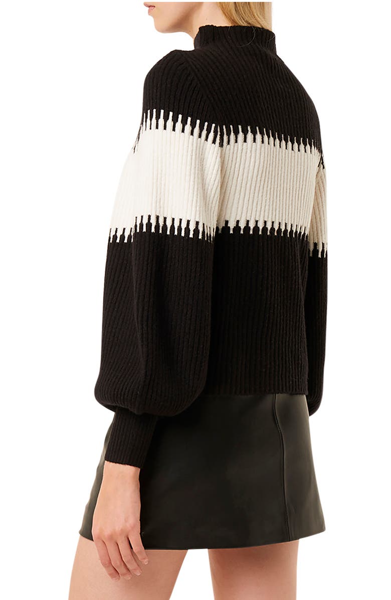 French Connection Sophia Colorblock Blouson Sleeve Sweater, Alternate, color, 