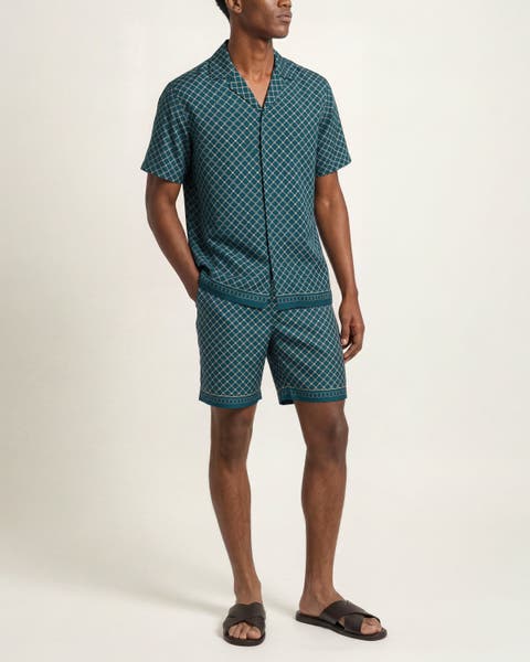 Maitan Printed Lyocell Shirt in Tessoro