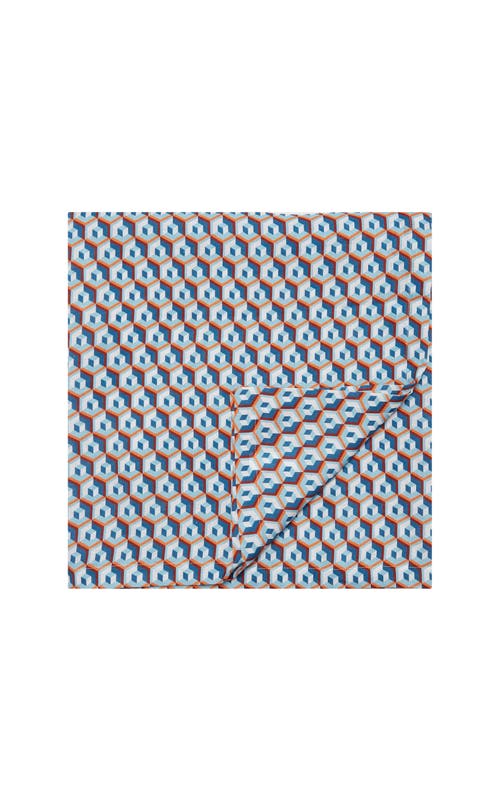 La Doublej Medium Tablecloth (180x280) Cubi Blue In Cubi Blue