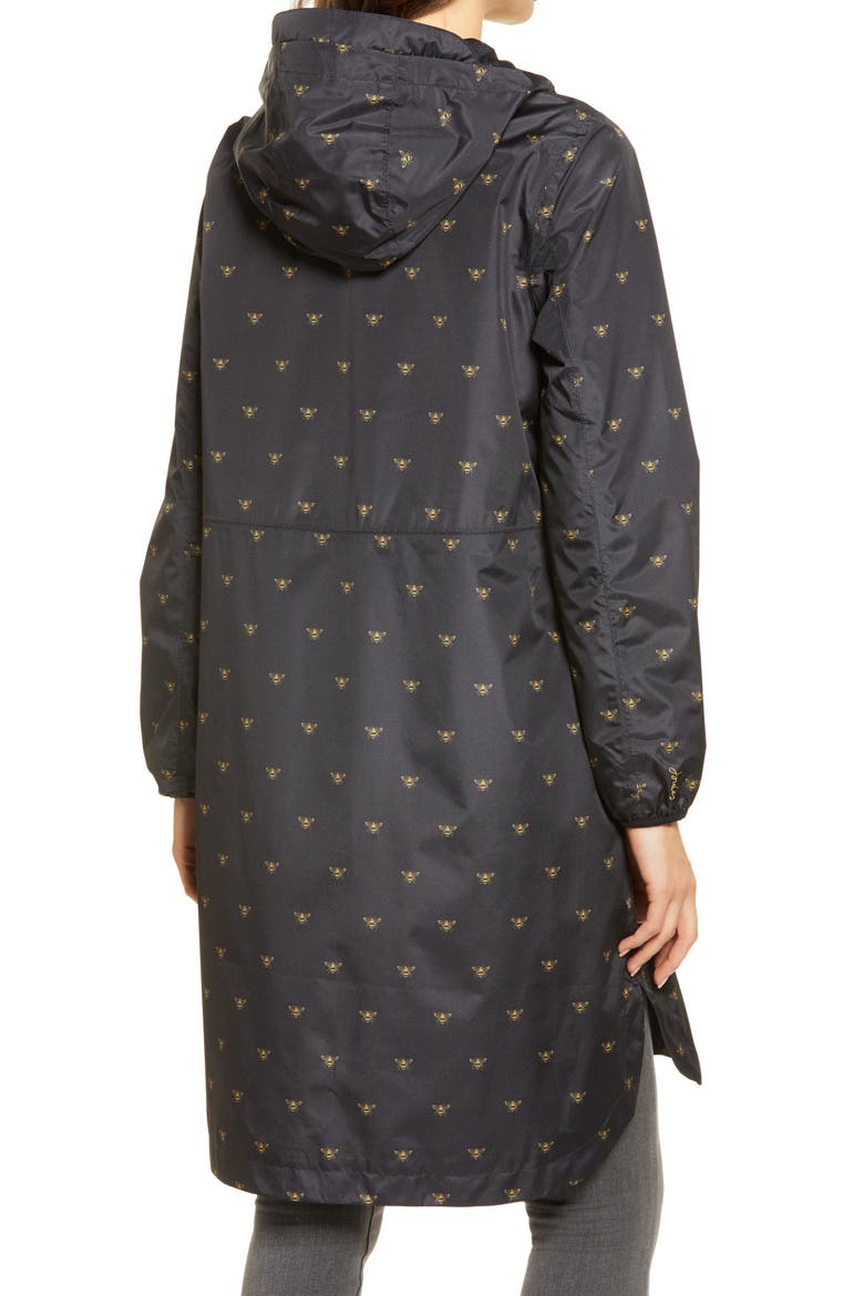 Women's Weybridge Polka Dot Packable Waterproof Raincoat, Alternate, color, BLACK GOLD BEE