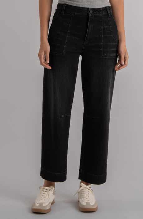 KUT from the Kloth Ashton High Waist Ankle Barrel Jeans