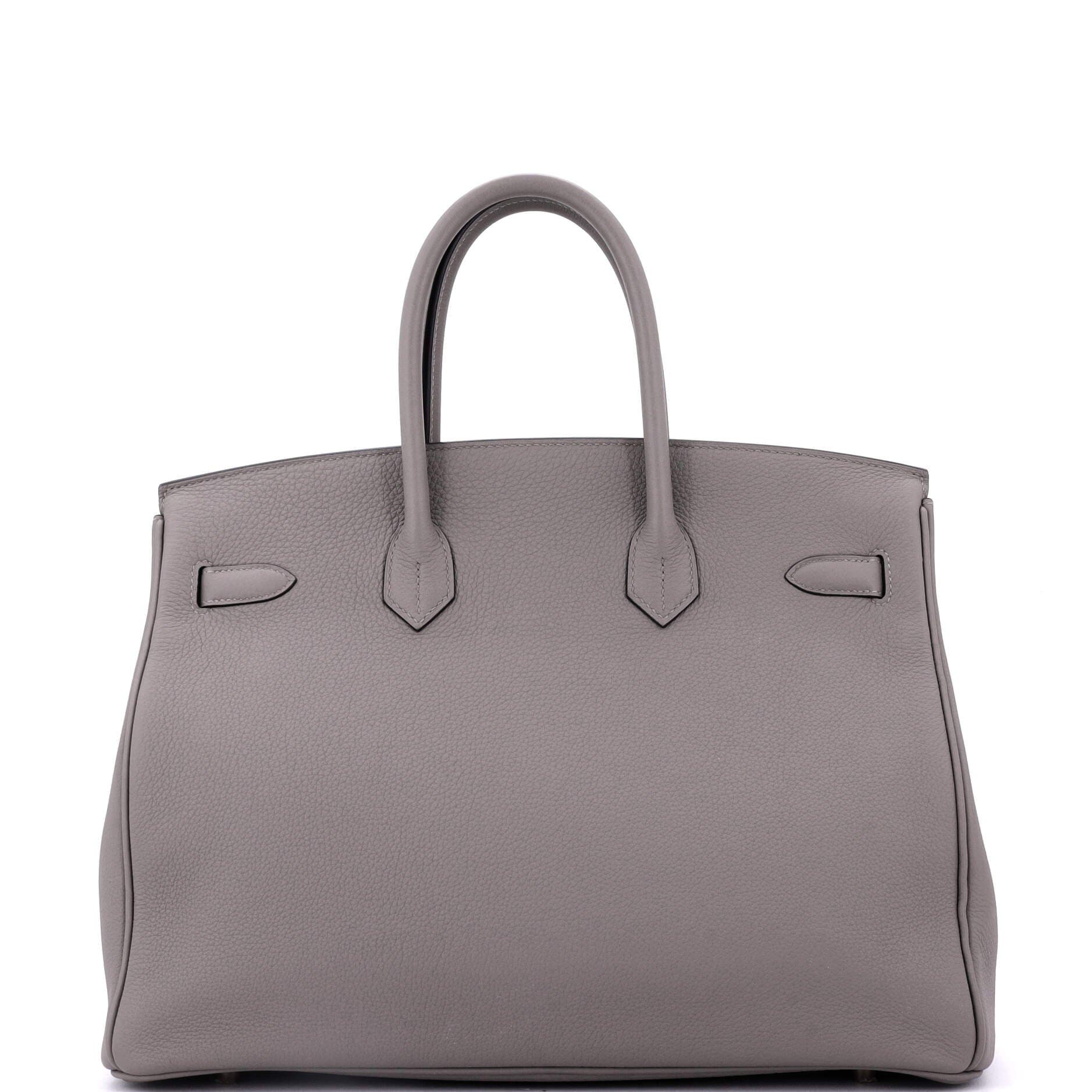 Pre-Owned Hermes Birkin Handbag Grey Togo with Gold Hardware 35, Alternate, color, Etain