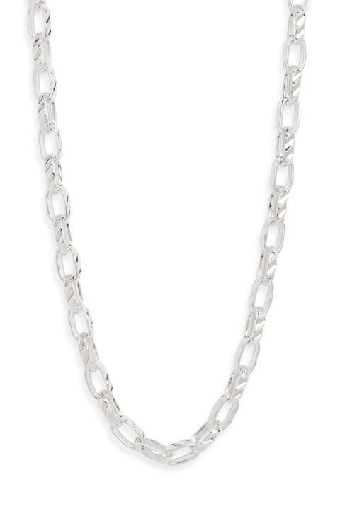 Fluted Curb Chain Necklace
