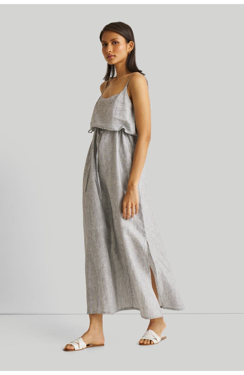 Reistor Strappy Maxi Dress, Alternate, color, Pin-Striped