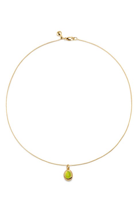 Birthstone Locket Necklace