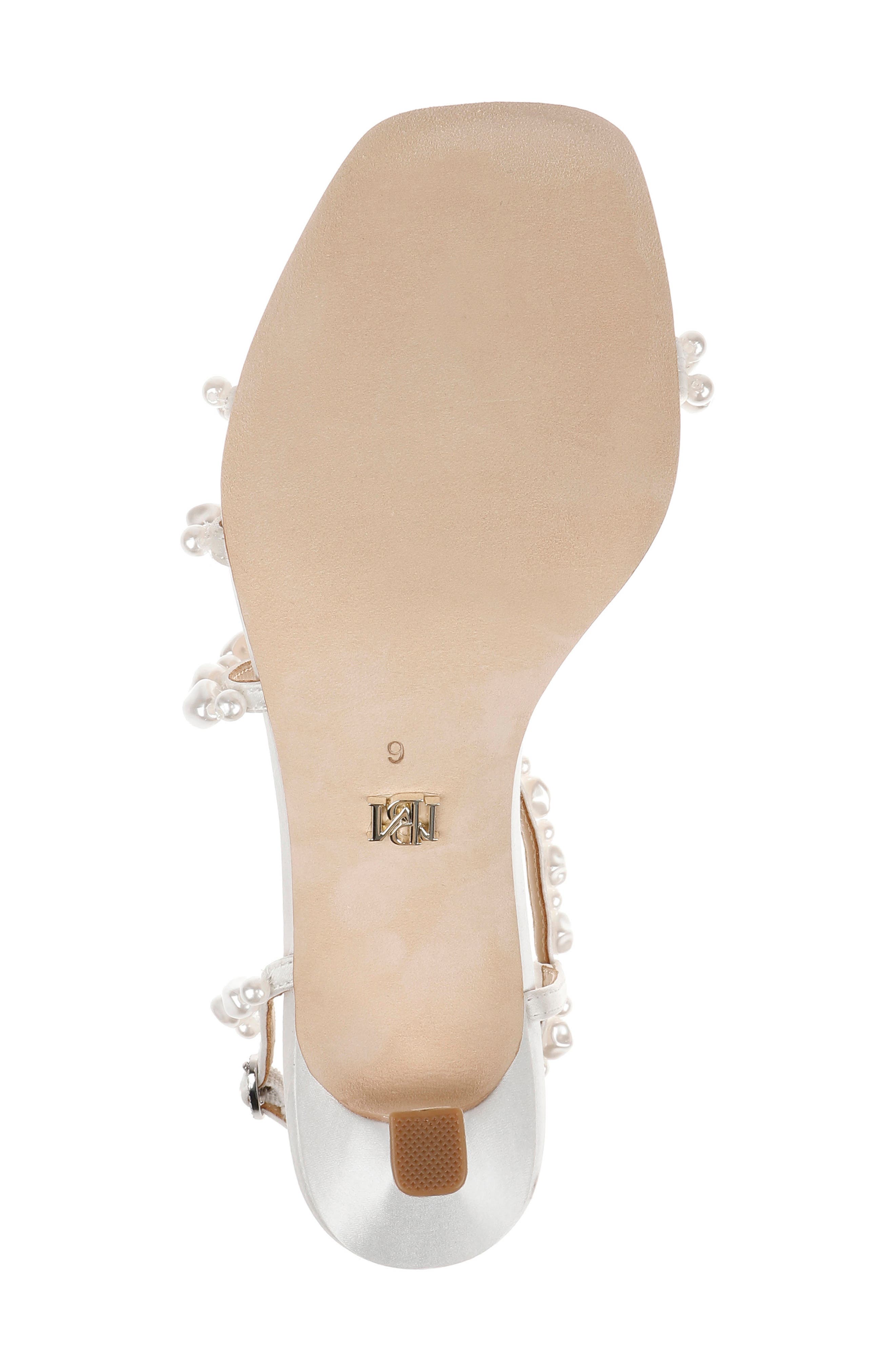 Badgley Mischka Collection Gretta Slingback Sandal, Alternate, color, White Satin
