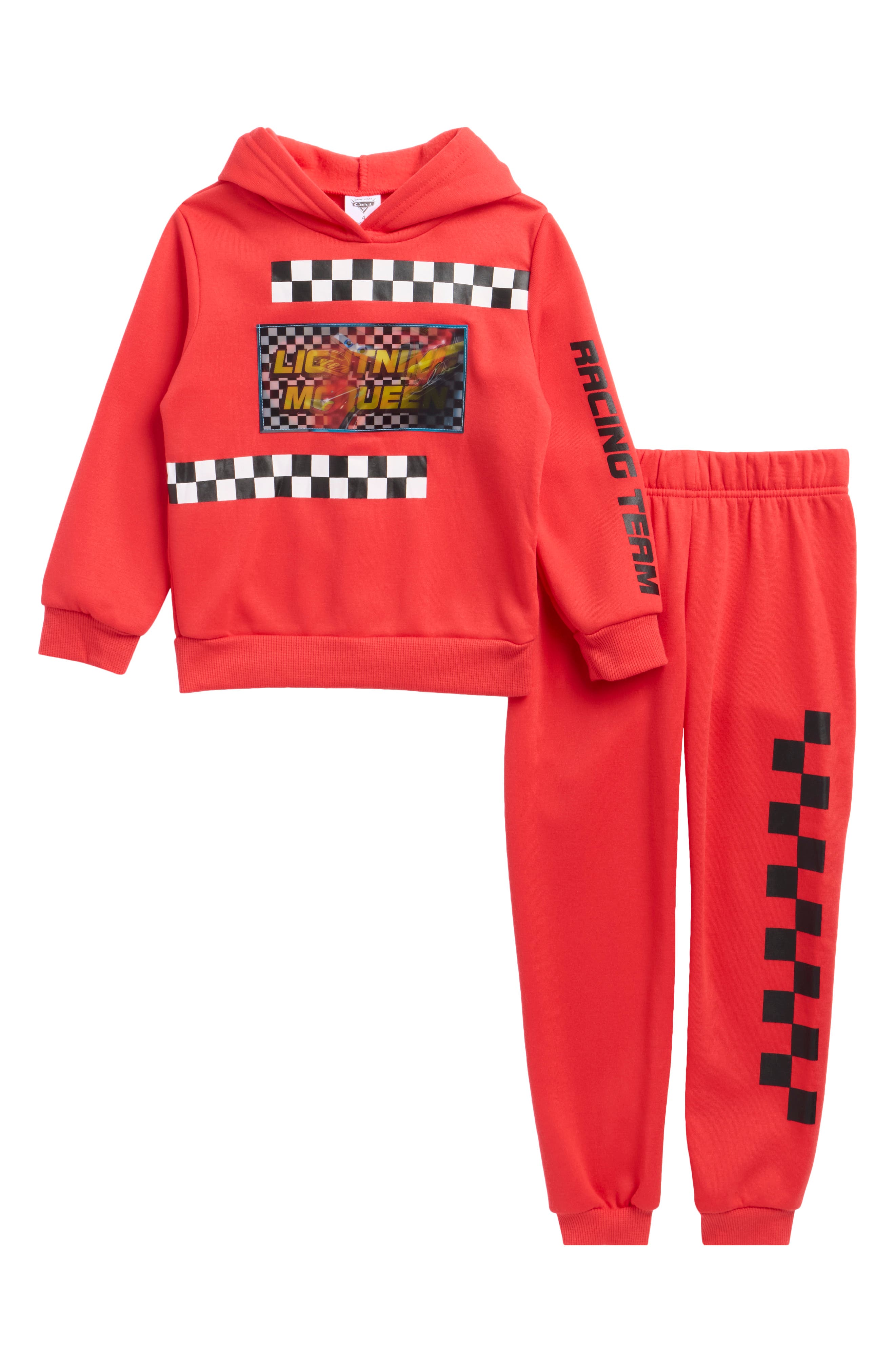 Happy Threads Kids' Cars Lenticular Hoodie & Joggers Set