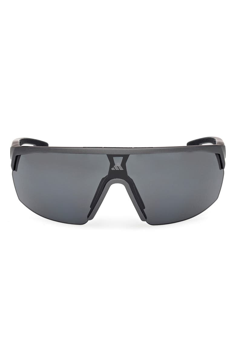 adidas 00mm Shield Sunglasses, Main, color, Matte Black / Smoke