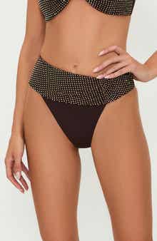 Beach Riot Highway Crystal Embellished Bikini Bottoms