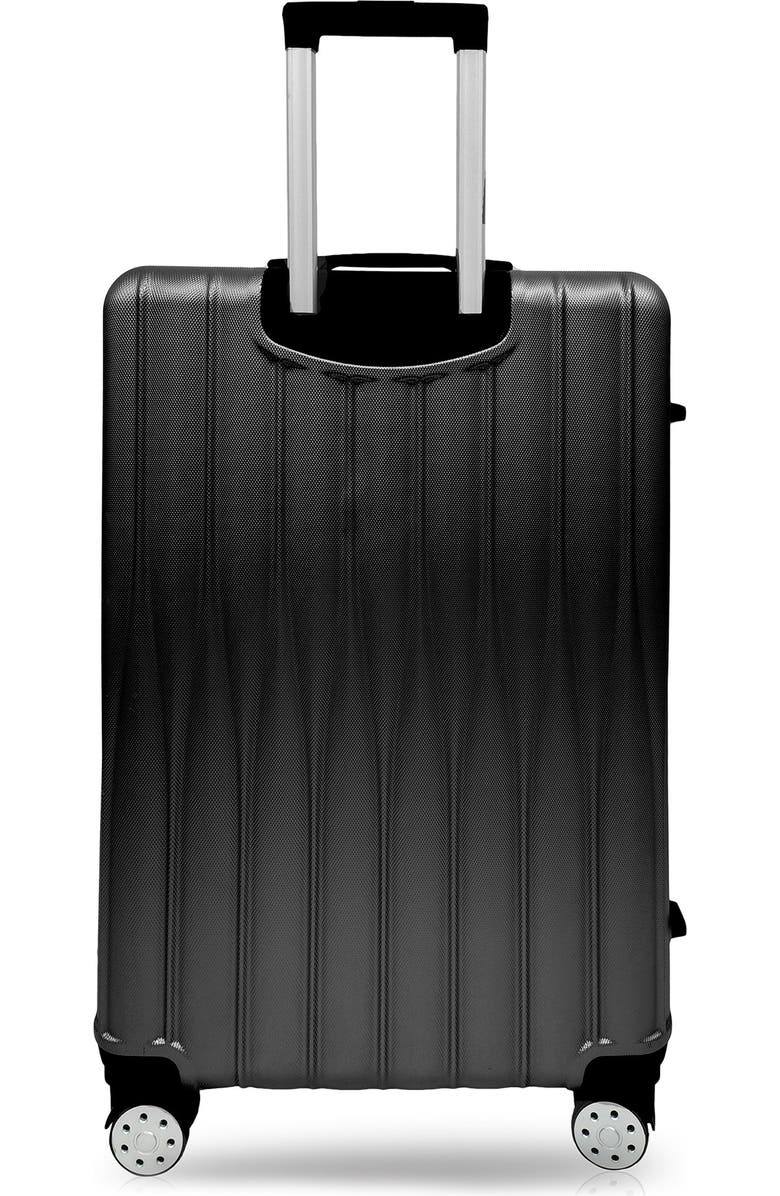 TUCCI Baratro Hardshell 3-Piece Spinner Luggage Set, Alternate, color, Black