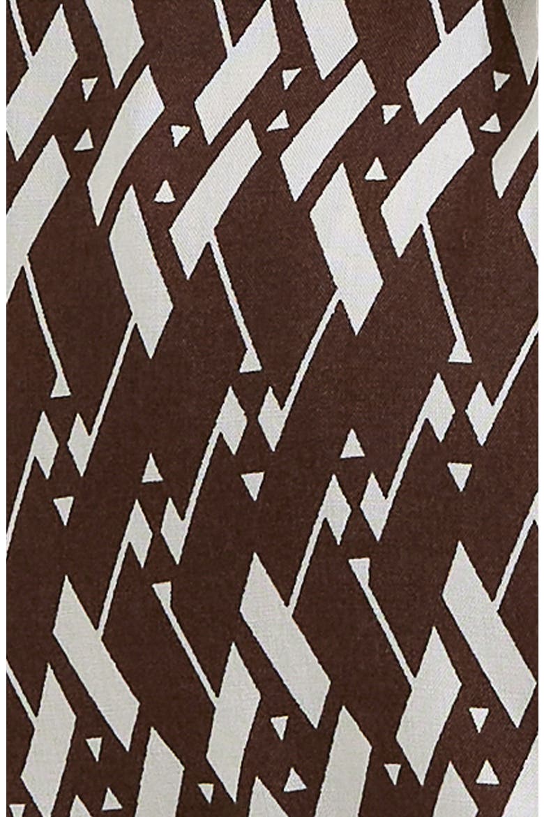 Grace Shirred Dress, Alternate, color, CHOCOLATE WHITE